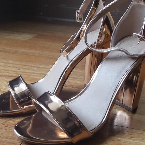 ... Shoes - Rose gold high heels